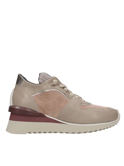 Sneakers in pelle e camoscio ANDIAFORA | RUFFLE WDG DREAMERNUDE-ROSA